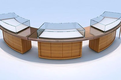 珠寶展示柜、眼鏡陳列柜與化妝品柜臺在裝飾裝修工程中的重要性